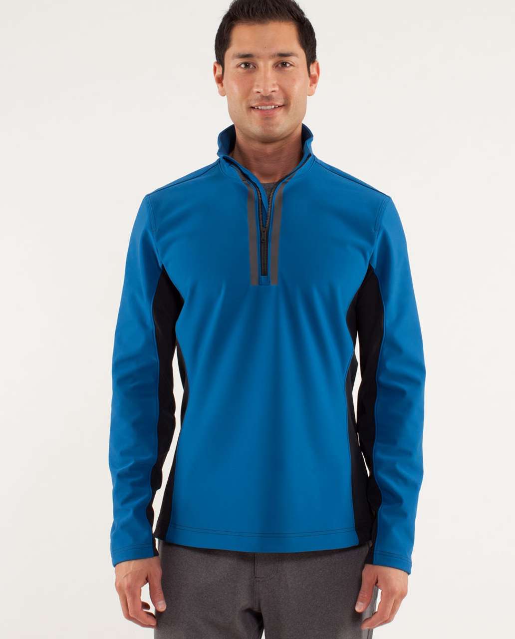 Lululemon Chillstop 1/2 Zip - Limitless Blue / Black - lulu fanatics