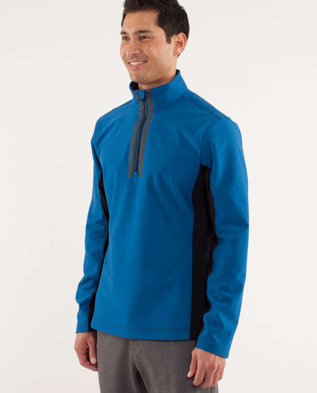 Lululemon Chillstop 1/2 Zip - Limitless Blue / Black