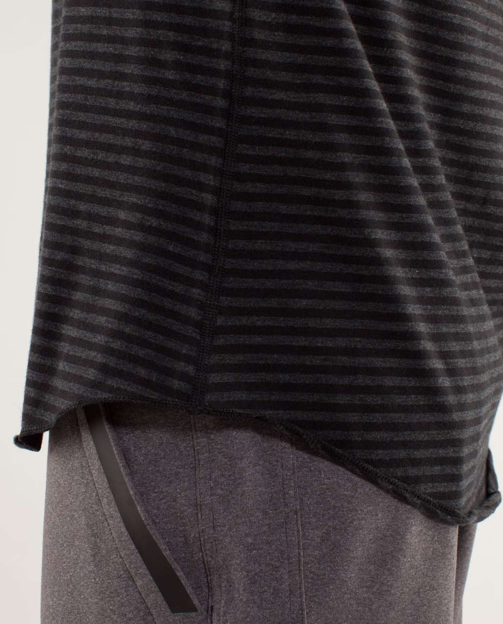 Lululemon 5 Year Basic Long Sleeve - Classic Stripe Heatheredblack Black