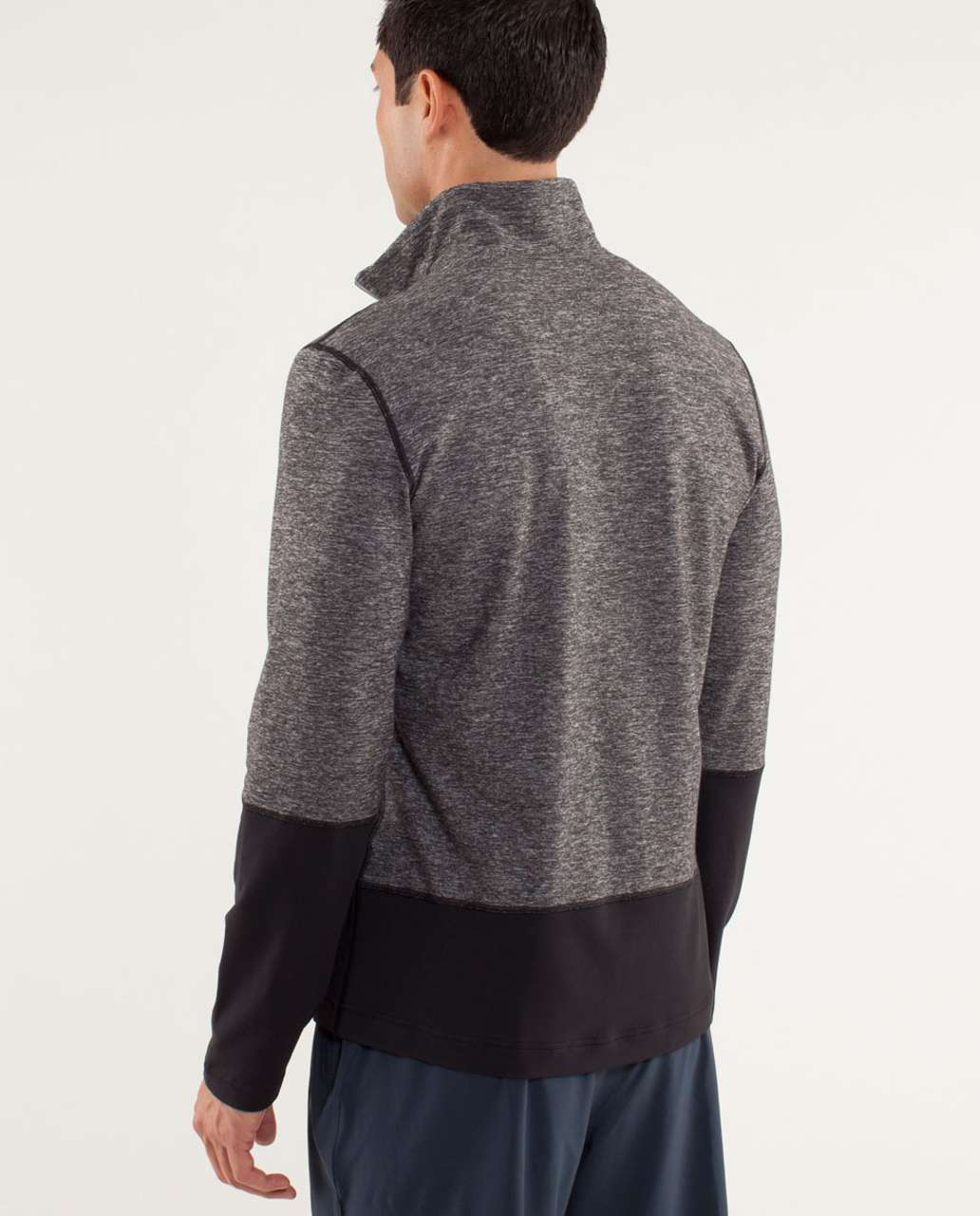 Lululemon Speed 1/2 Zip - Heathered Black