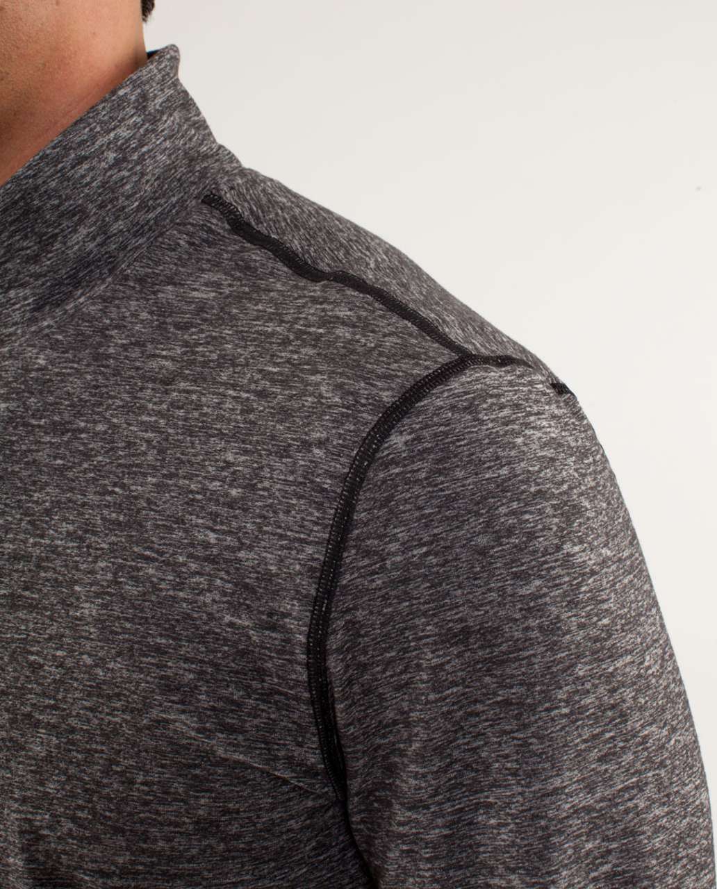 Lululemon Speed 1/2 Zip - Heathered Black