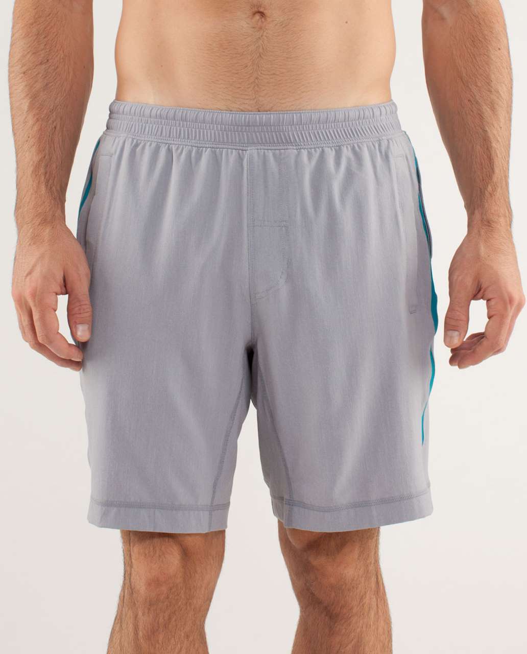 Lululemon Run:  Response Short - Heathered Smooth Silver / Surge