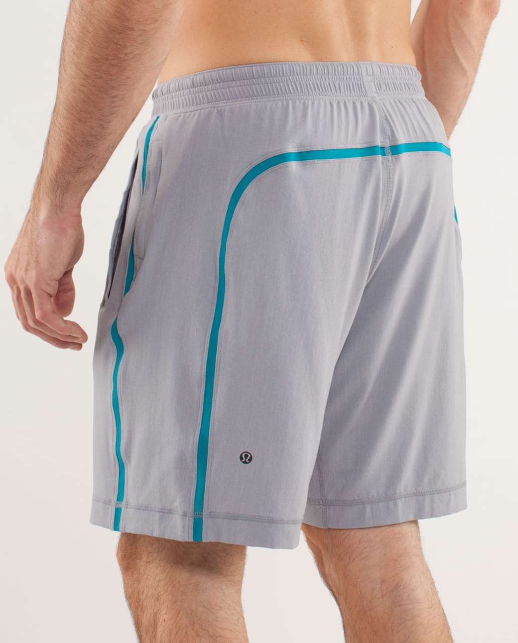 Lululemon Run:  Response Short - Heathered Smooth Silver / Surge