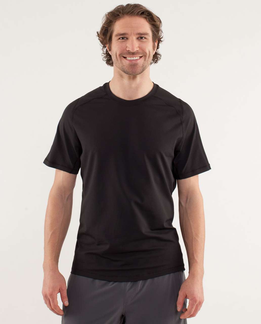 Lululemon Training Tech Short Sleeve - Black - lulu fanatics