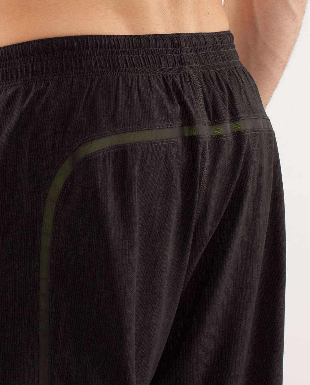 Lululemon Run:  Response Short - Burlaptexture Soot Black