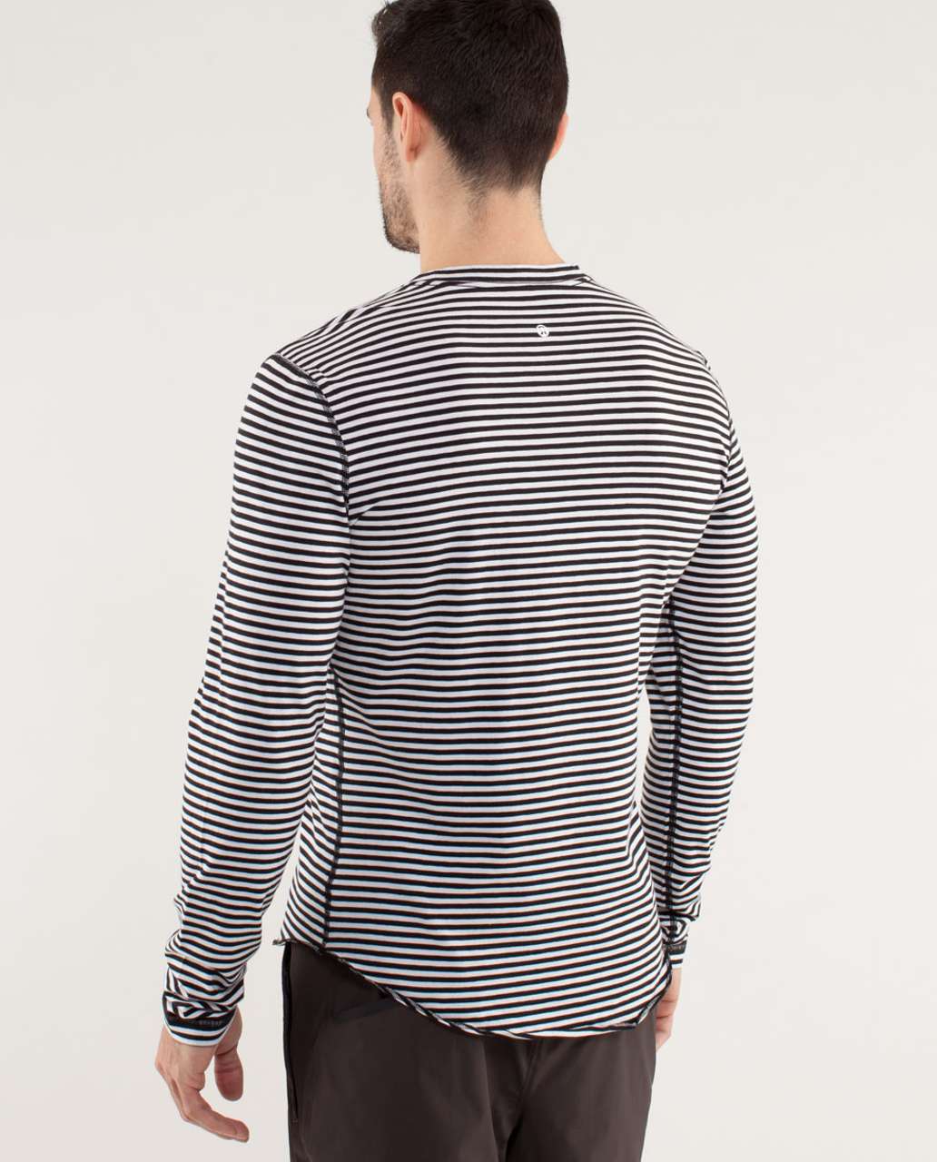 Lululemon 5 Year Basic Long Sleeve - Classic Stripe Black And White