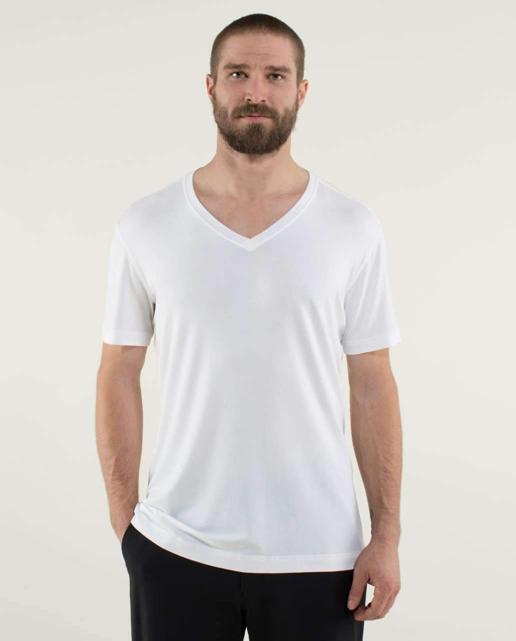 Lululemon 5 Year Basic V - White (Third Release) - lulu fanatics