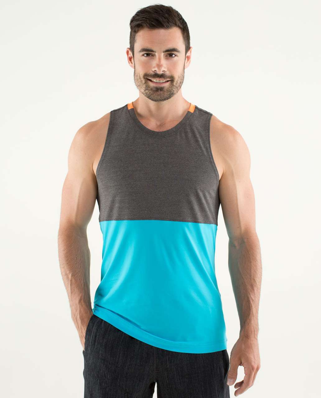 Lululemon Precise Singlet *Mesh - Soot