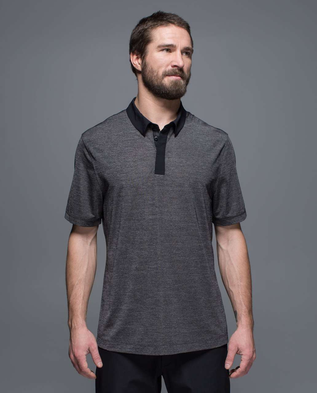 Lululemon Precision Polo - Soot / Black 