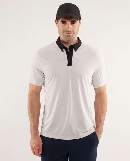 Lululemon Precision Polo - Heathered Angel Blue / Angel Blue / Soot ...