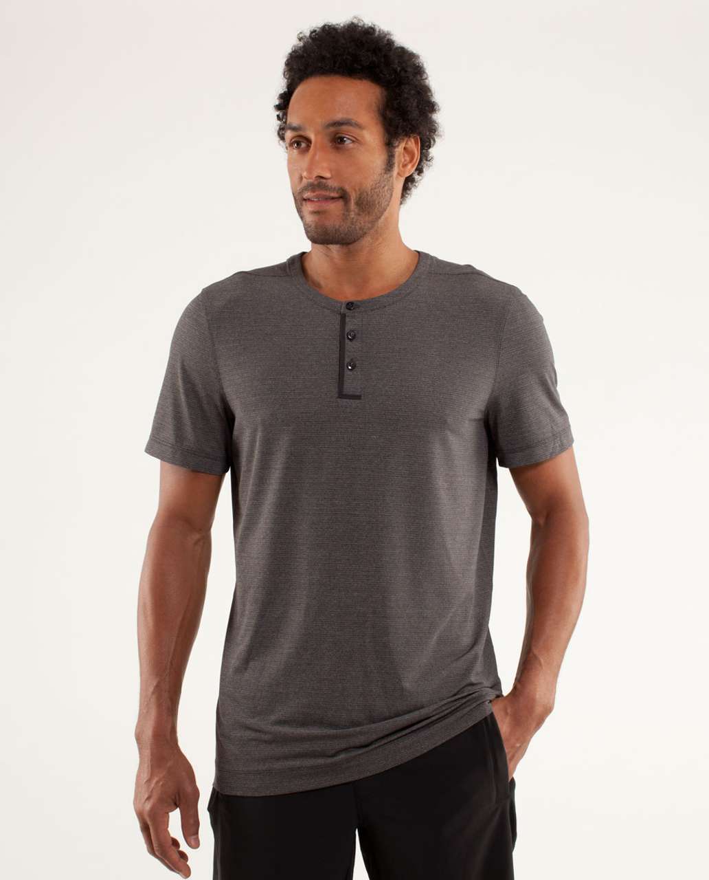 Lululemon Three Hit Henley - Soot