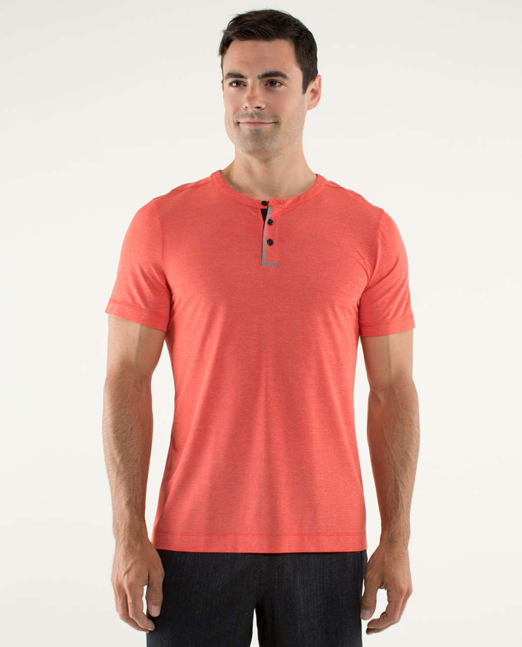 Lululemon Three Hit Henley - Love Red - lulu fanatics