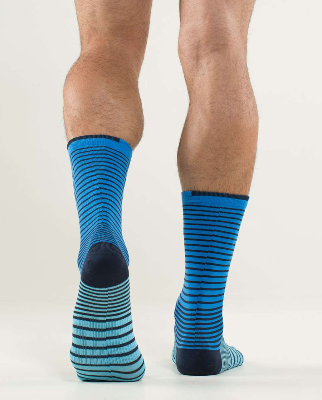 Lululemon Daily Sock - Wave Stripe Cornflower Blue Moon