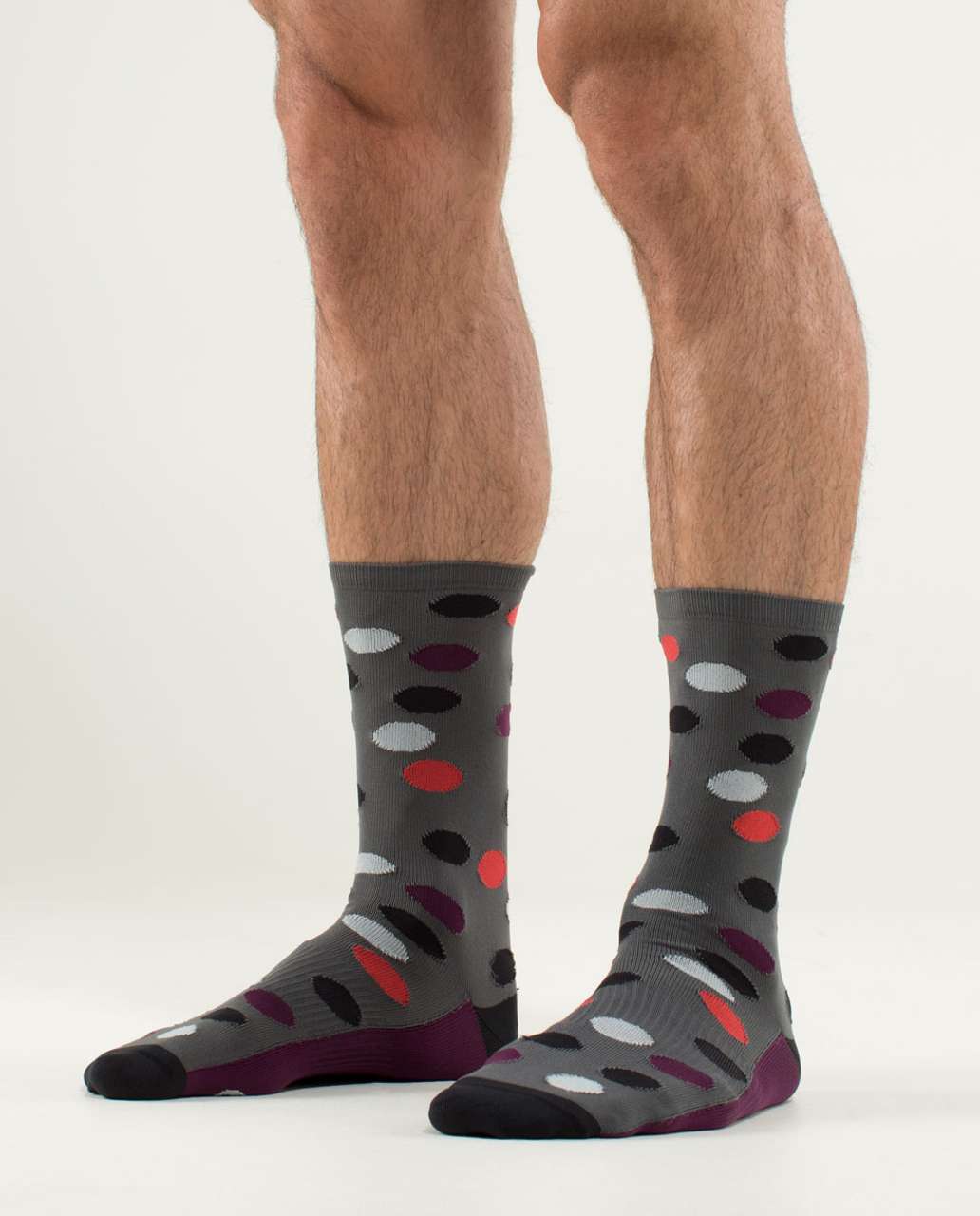 Lululemon Daily Sock - Big Polka Dot Soot Light