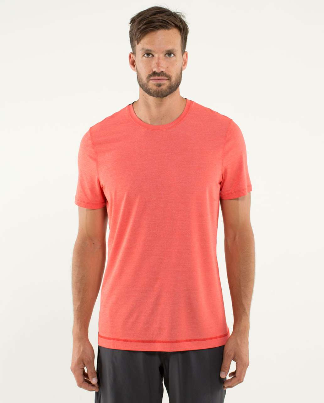 Lululemon Precision Tee *Silverescent - Heathered Love Red