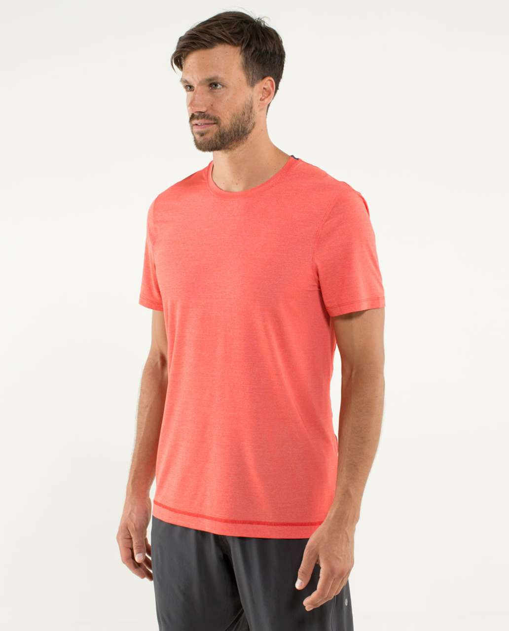 Lululemon Precision Tee *Silverescent - Heathered Love Red