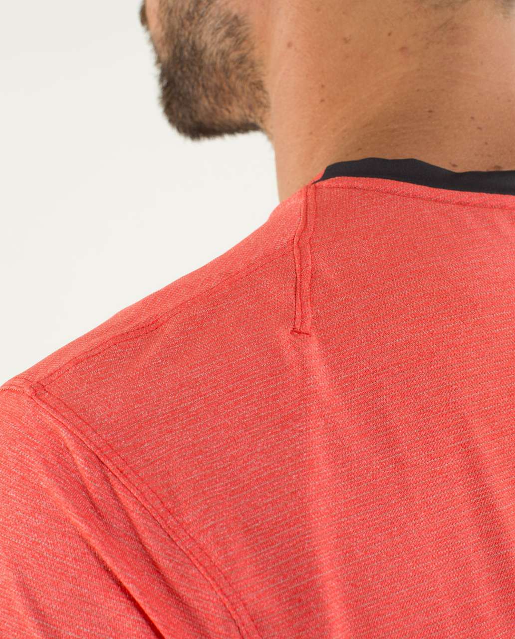 Lululemon Precision Tee *Silverescent - Heathered Love Red