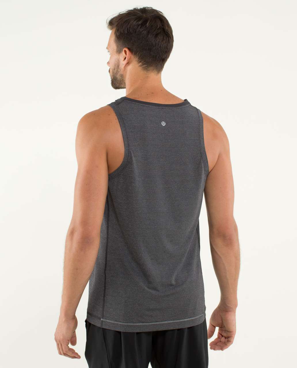 Lululemon Precision Singlet - Heathered Black - lulu fanatics