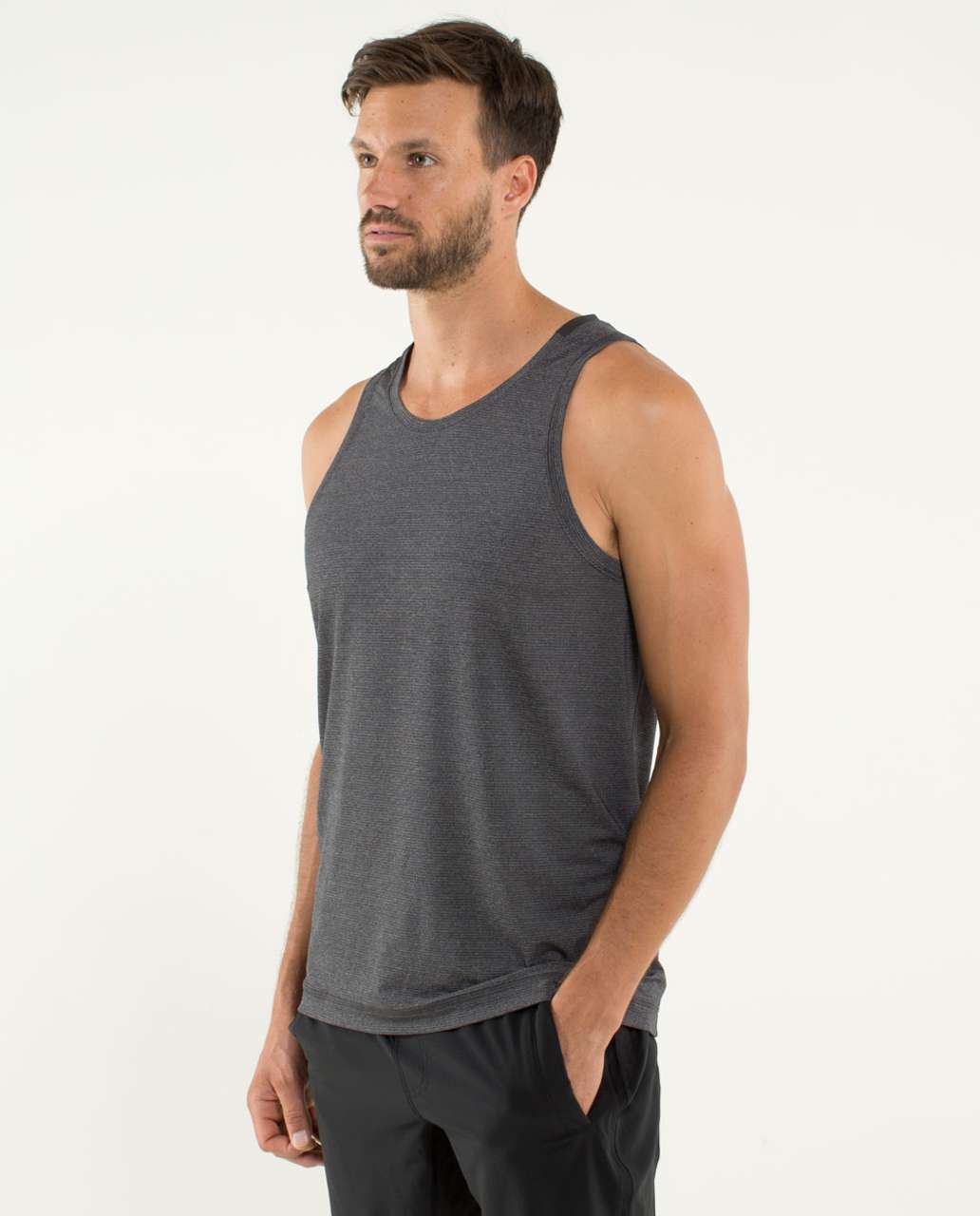 Lululemon Precision Singlet - Heathered Black