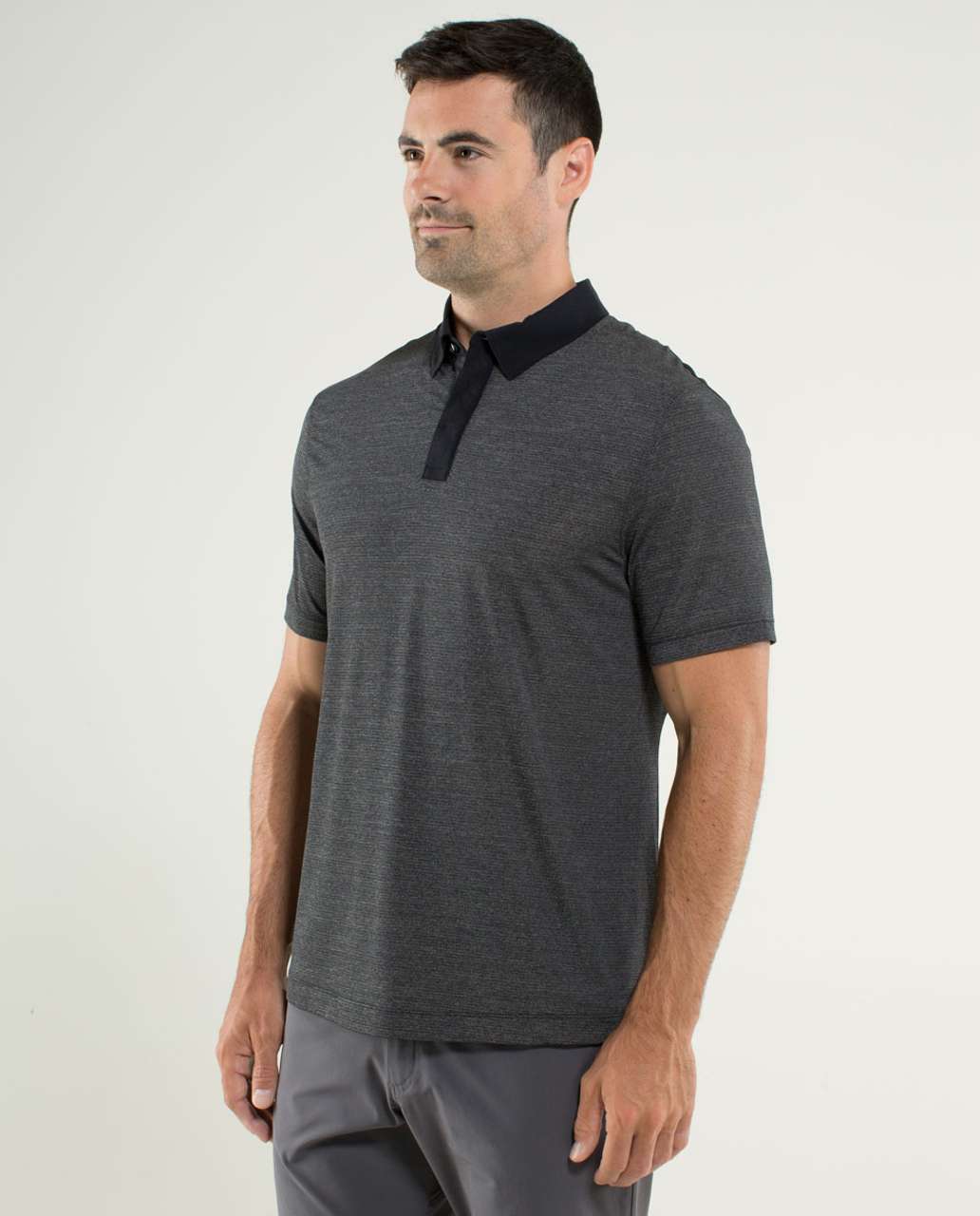 Lululemon Precision Polo - Heathered Black