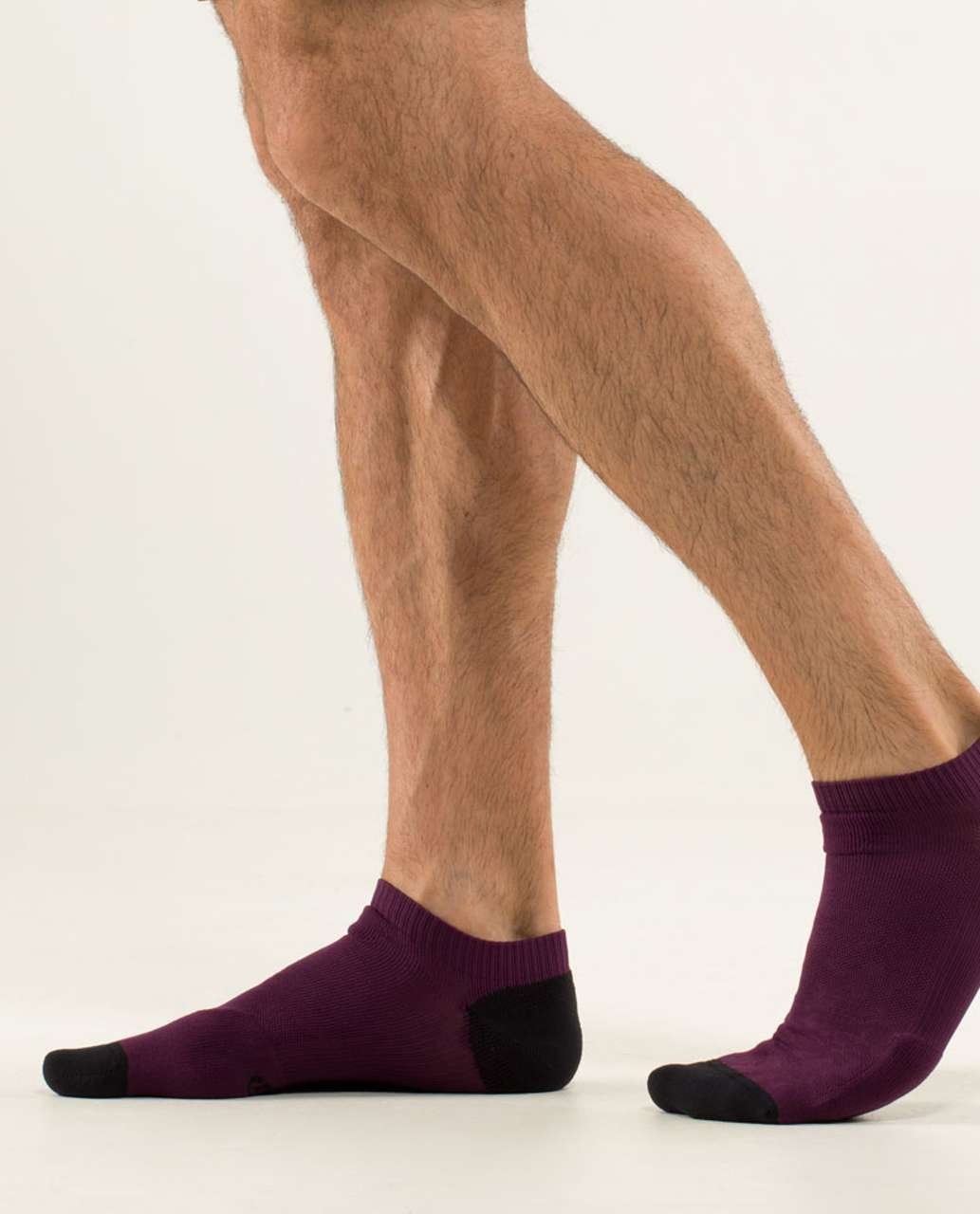 Lululemon Ultimate Low-Pro Run Sock - Plum / Black