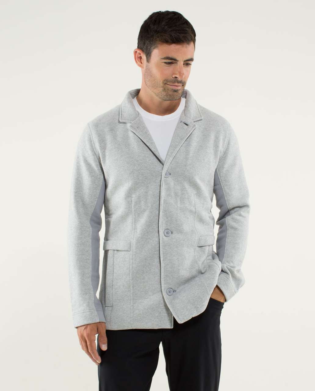 Lululemon Post Gravity Blazer - Heathered Silver Slate - lulu fanatics