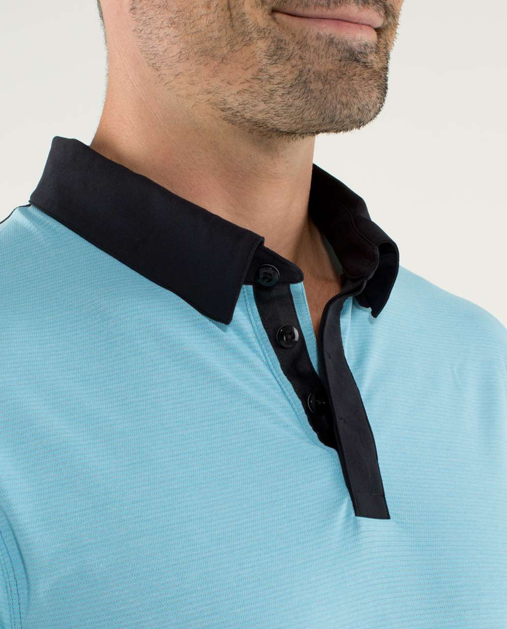 Lululemon Precision Polo - Heathered Blue Moon