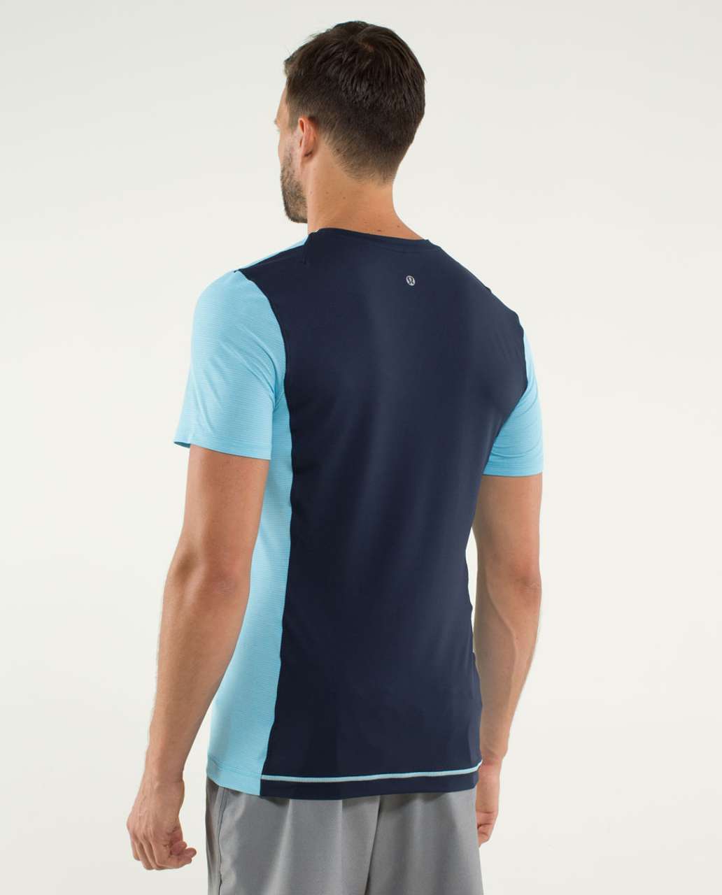 Lululemon Precision Tee - Heathered Blue Moon / Inkwell