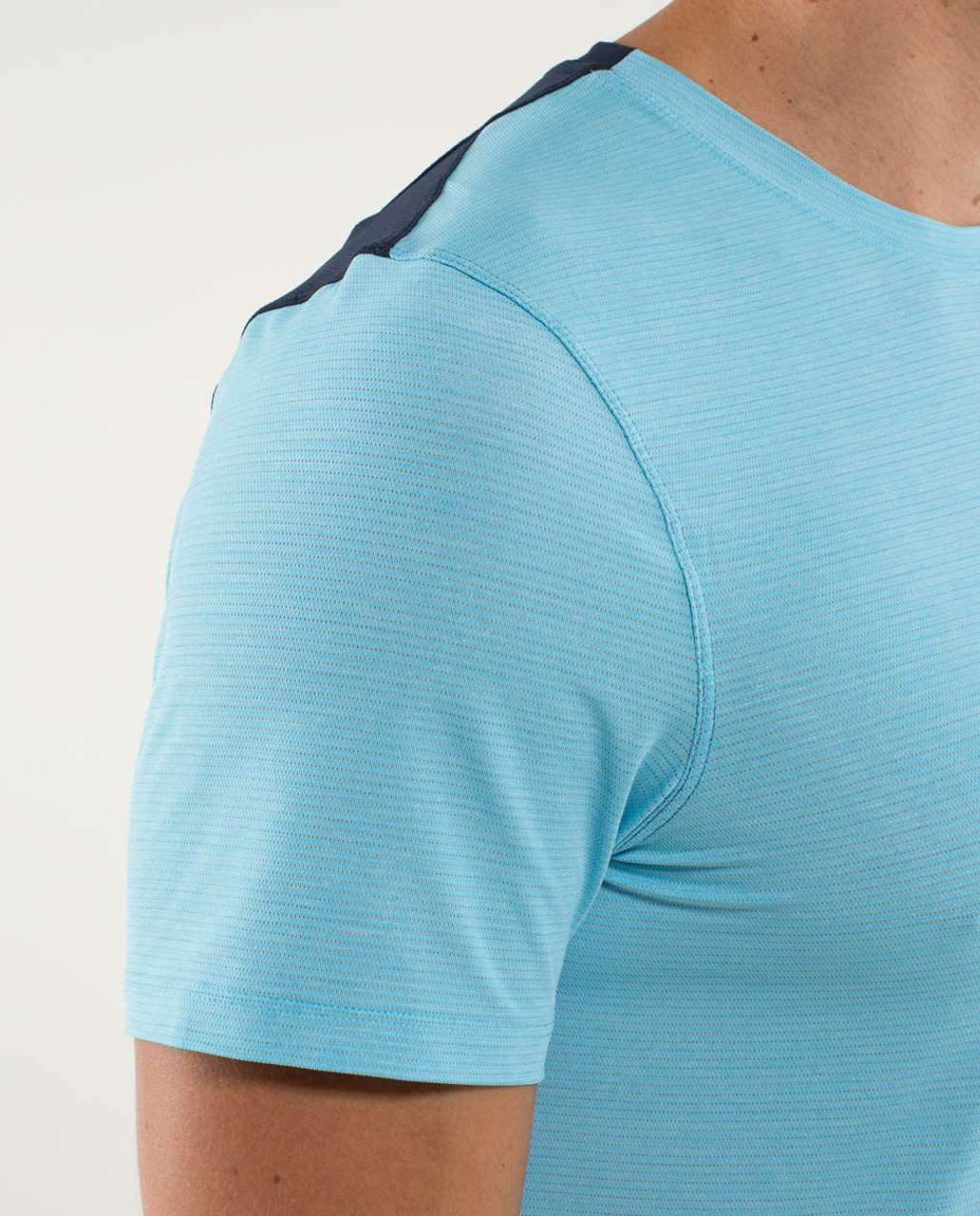 Lululemon Precision Tee - Heathered Blue Moon / Inkwell