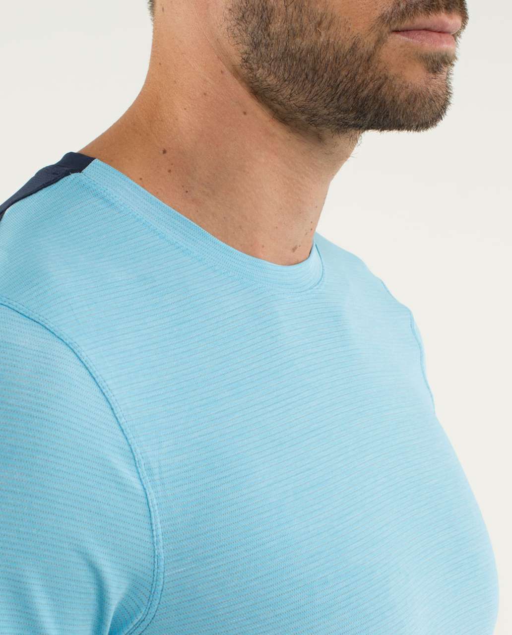 Lululemon Precision Tee - Heathered Blue Moon / Inkwell