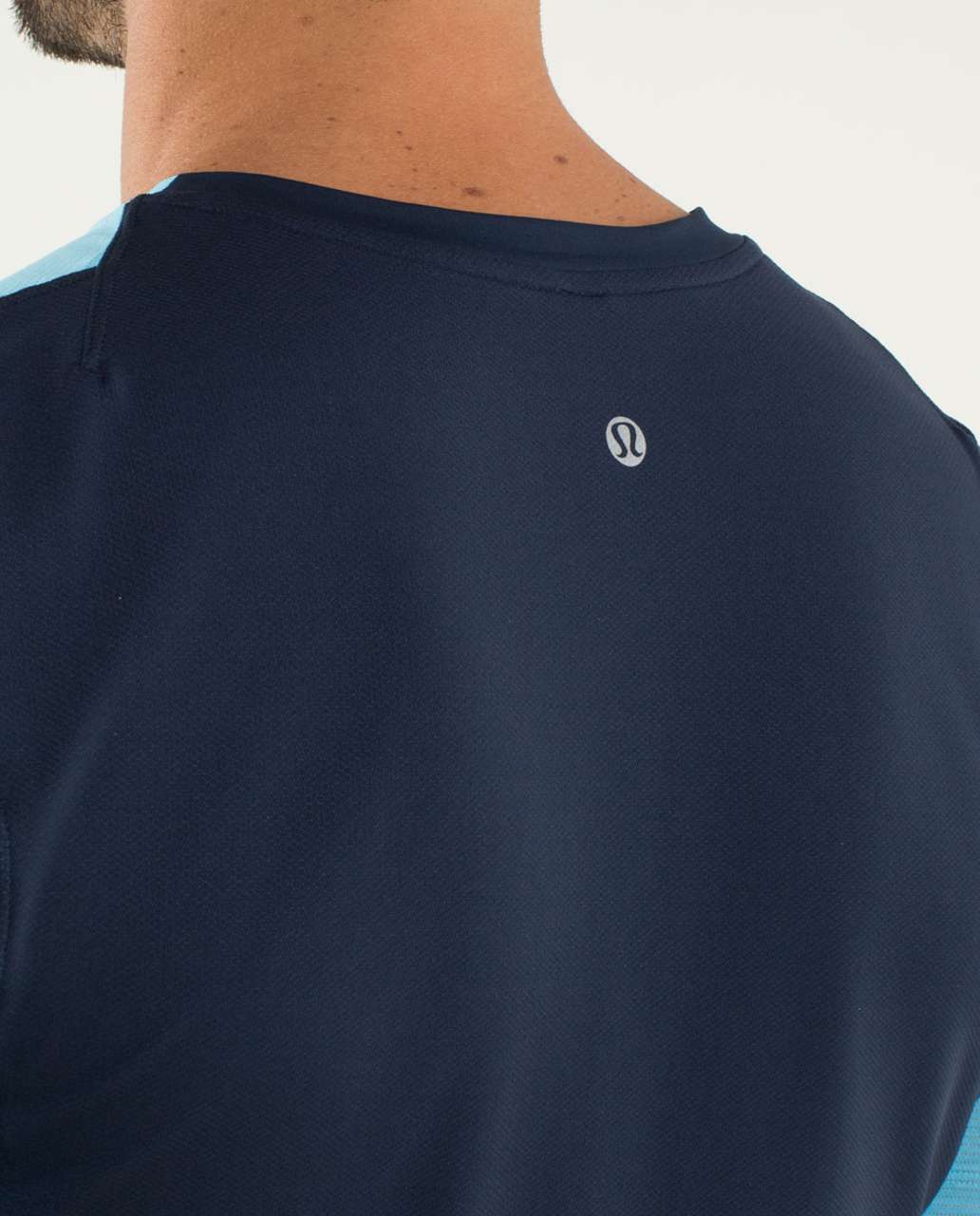 Lululemon Precision Tee - Heathered Blue Moon / Inkwell