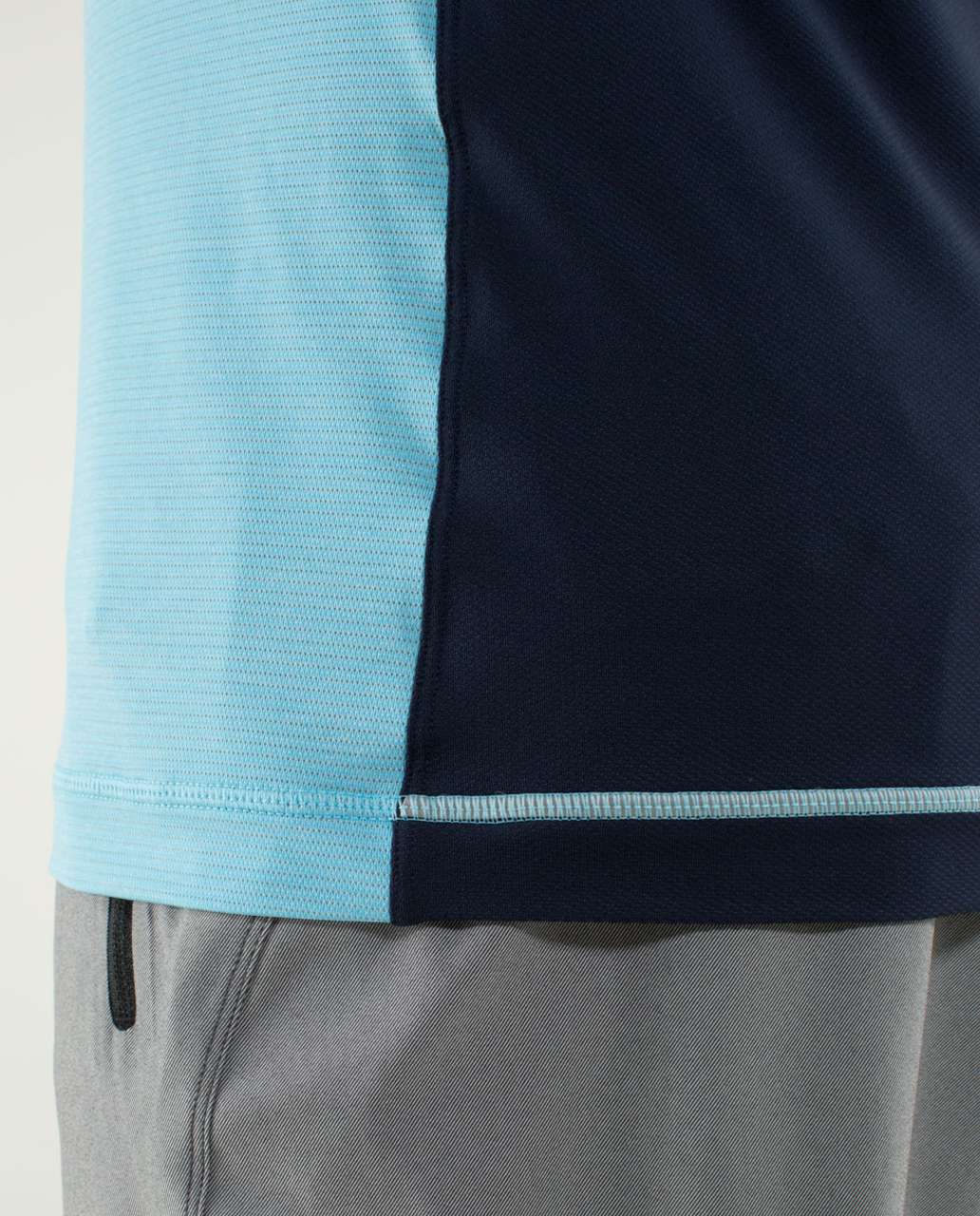 Lululemon Precision Tee - Heathered Blue Moon / Inkwell