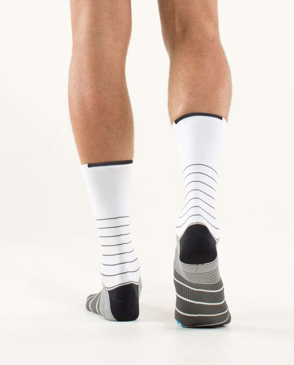 Lululemon Daily Sock - Vibe Stripe Soot Light