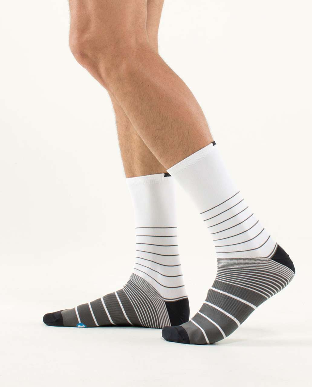 Lululemon Daily Sock - Vibe Stripe Soot Light