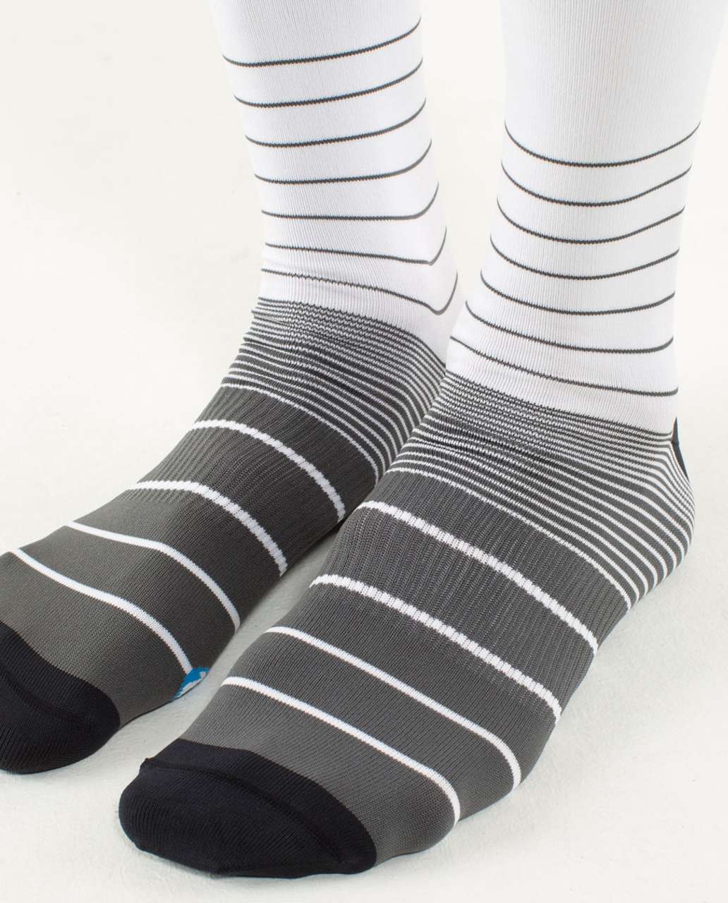 Lululemon Daily Sock - Vibe Stripe Soot Light
