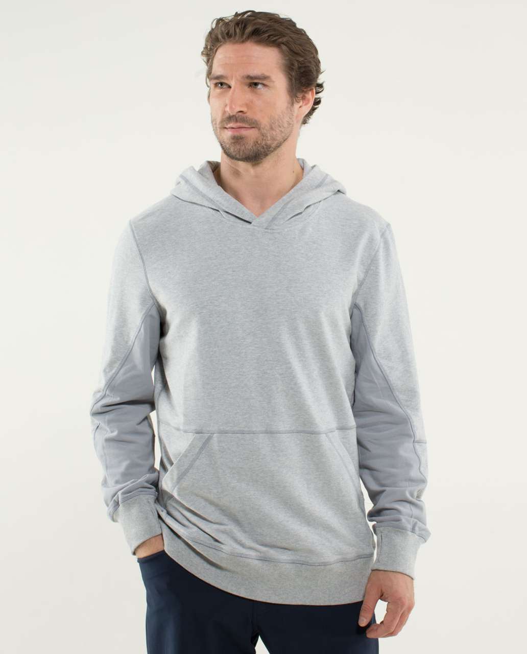 Lululemon Post Gravity Hoodie - Heathered Silver Slate - lulu fanatics