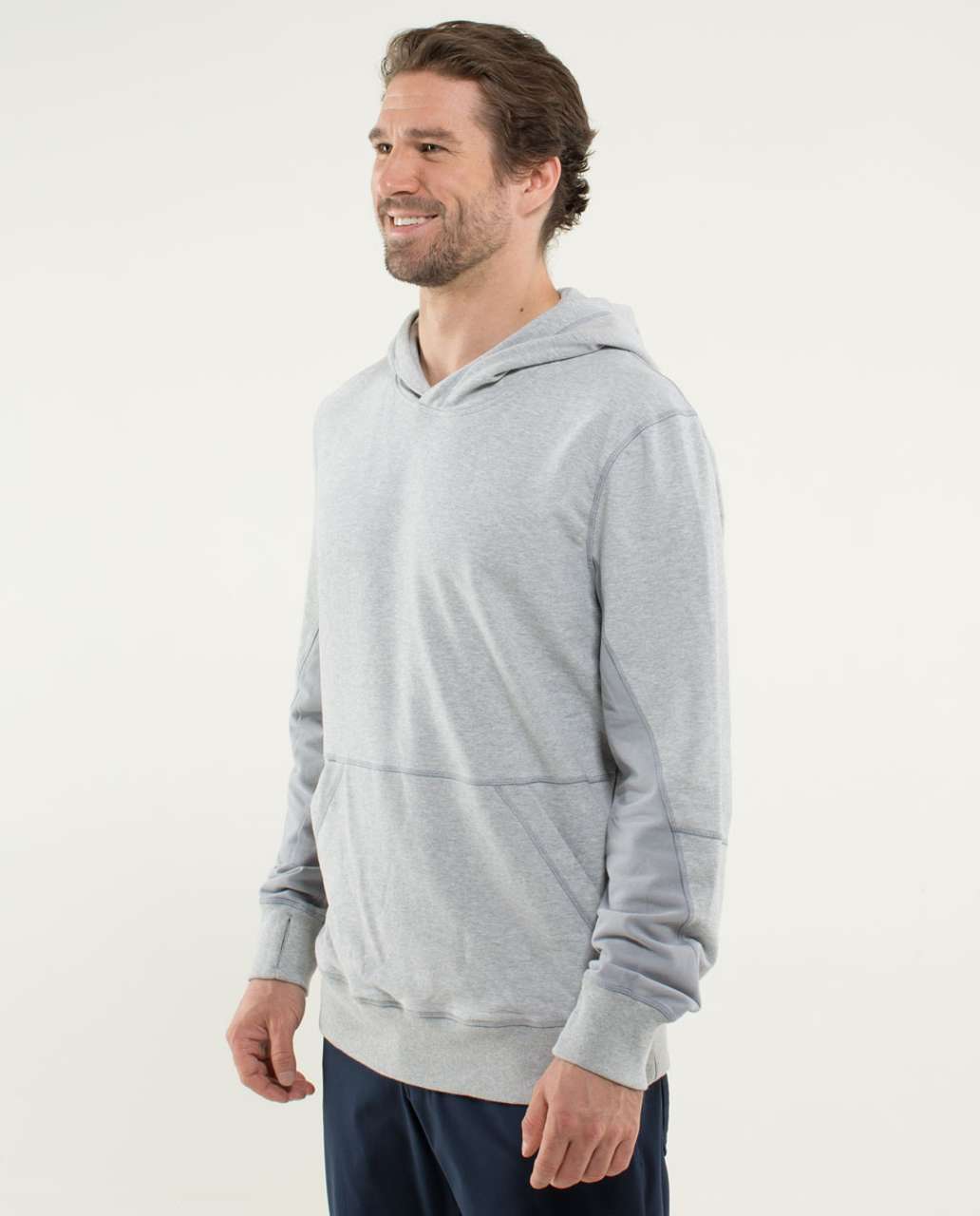 Lululemon Post Gravity Hoodie - Heathered Silver Slate - lulu fanatics