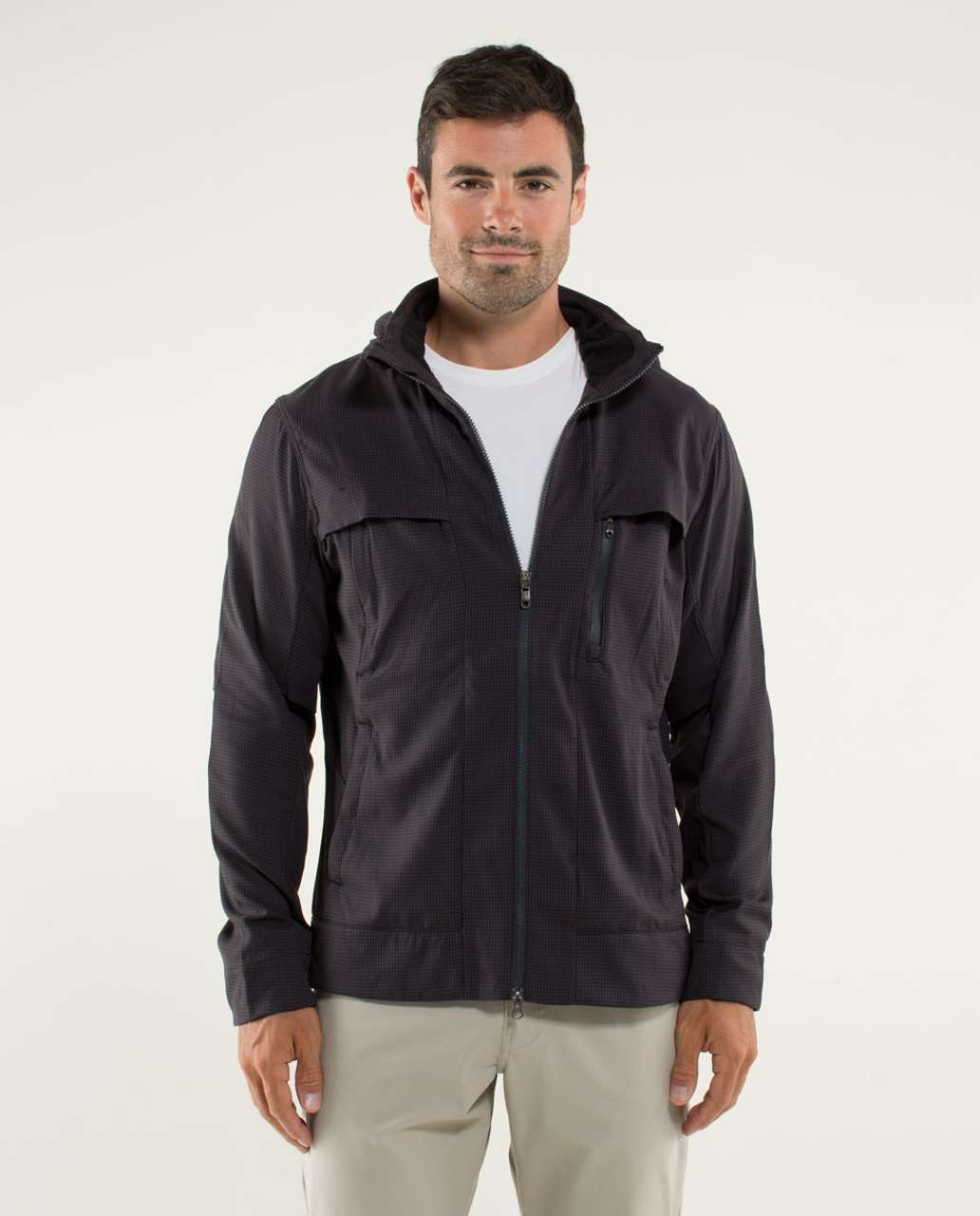 Lululemon Relay Jacket - Houndstooth Swift Black