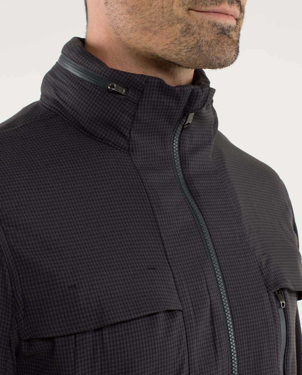 Lululemon Relay Jacket - Houndstooth Swift Black