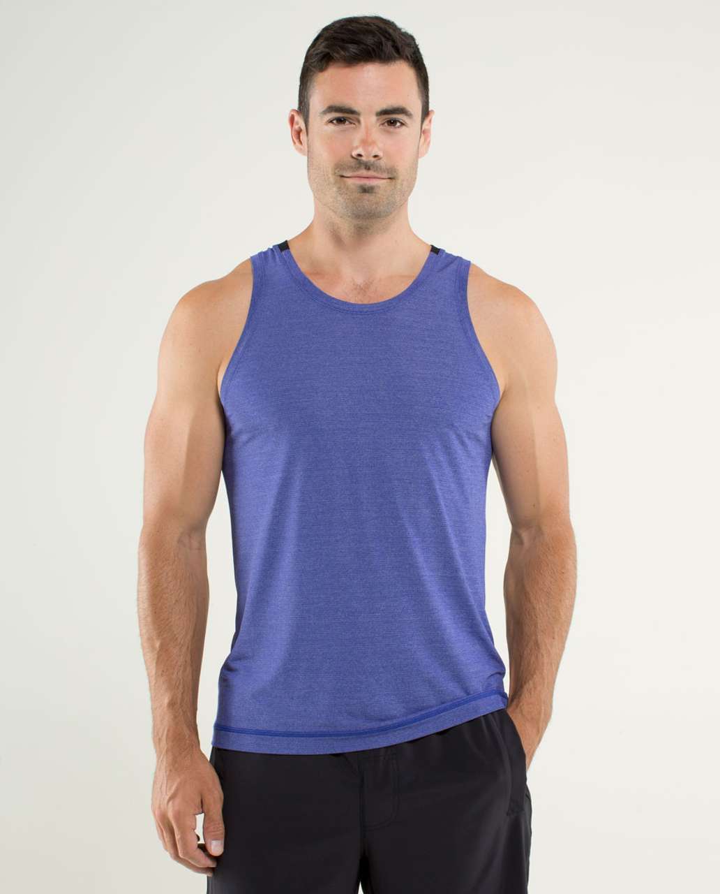 Lululemon Precision Singlet - Heathered Pigment Blue