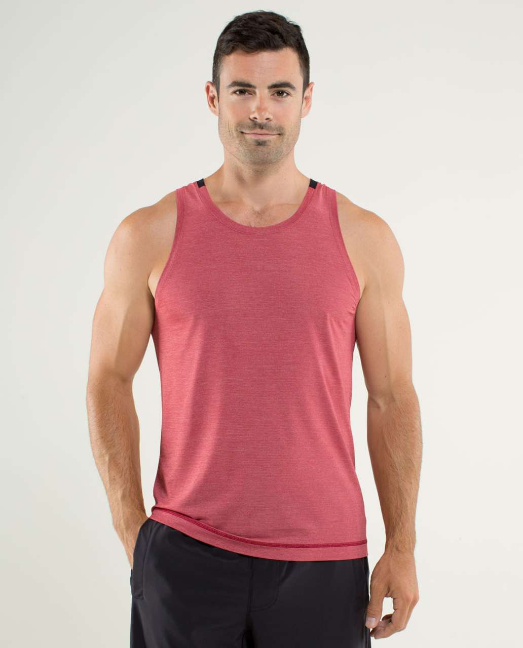 Lululemon Precision Singlet - Heathered Deepest Cranberry