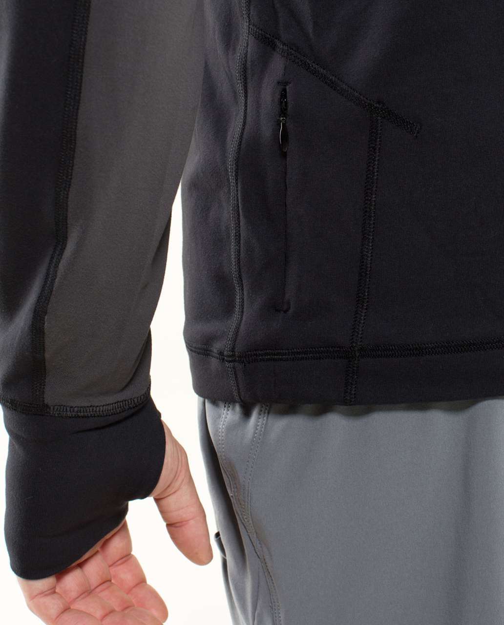 Lululemon Velocity 1/4 Zip - Black - lulu fanatics