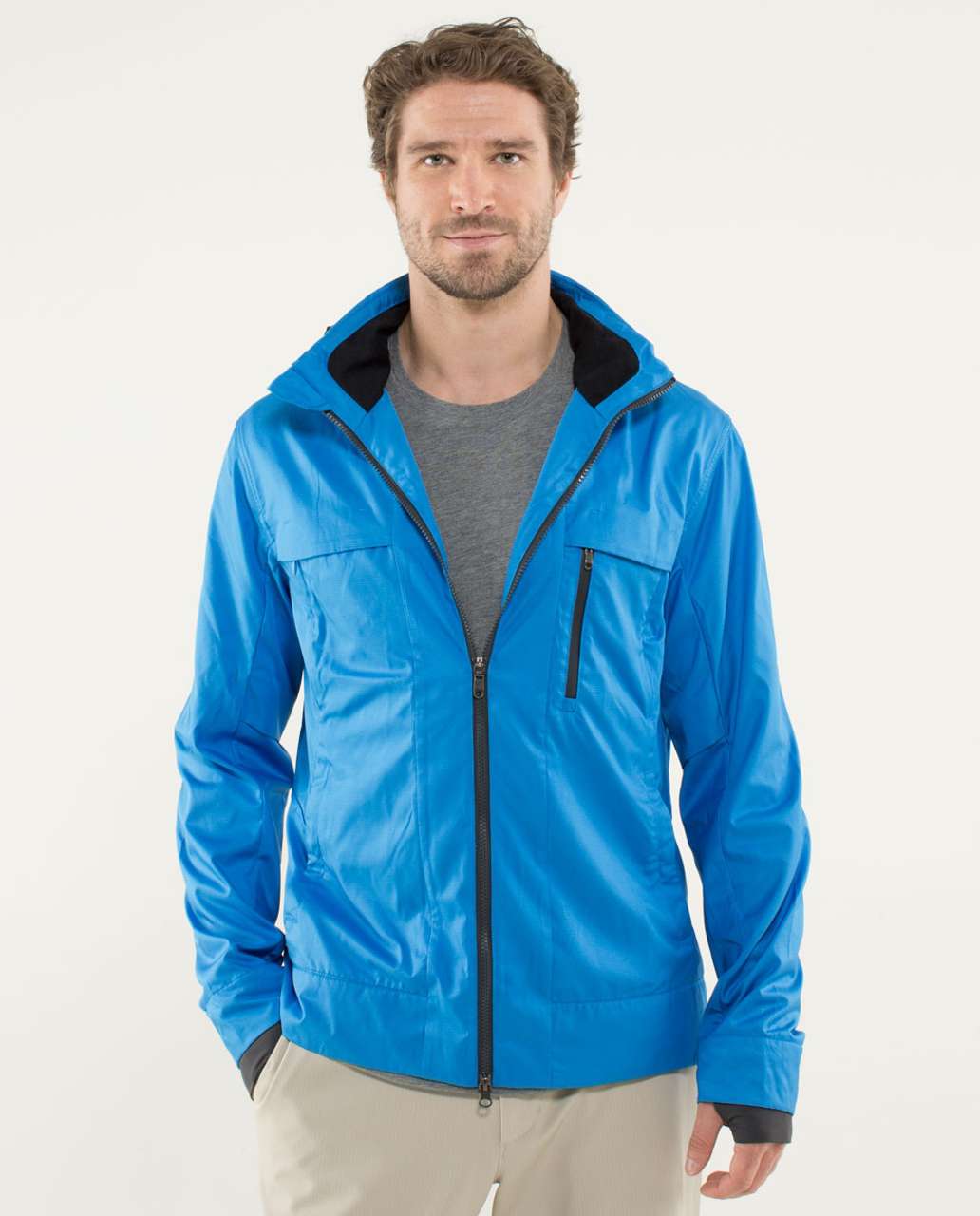 Lululemon Relay Jacket - Houndstooth Twill Cornflower