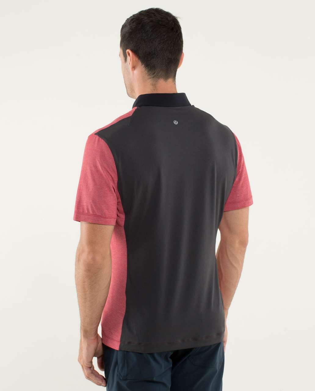 Lululemon Precision Polo - Heathered Deepest Cranberry