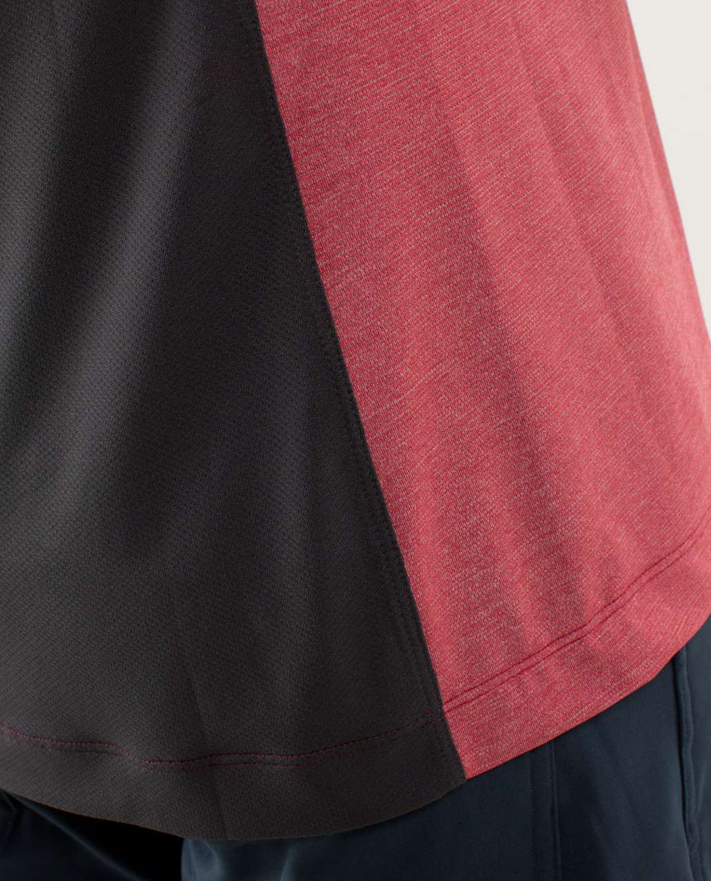 Lululemon Precision Polo - Heathered Deepest Cranberry