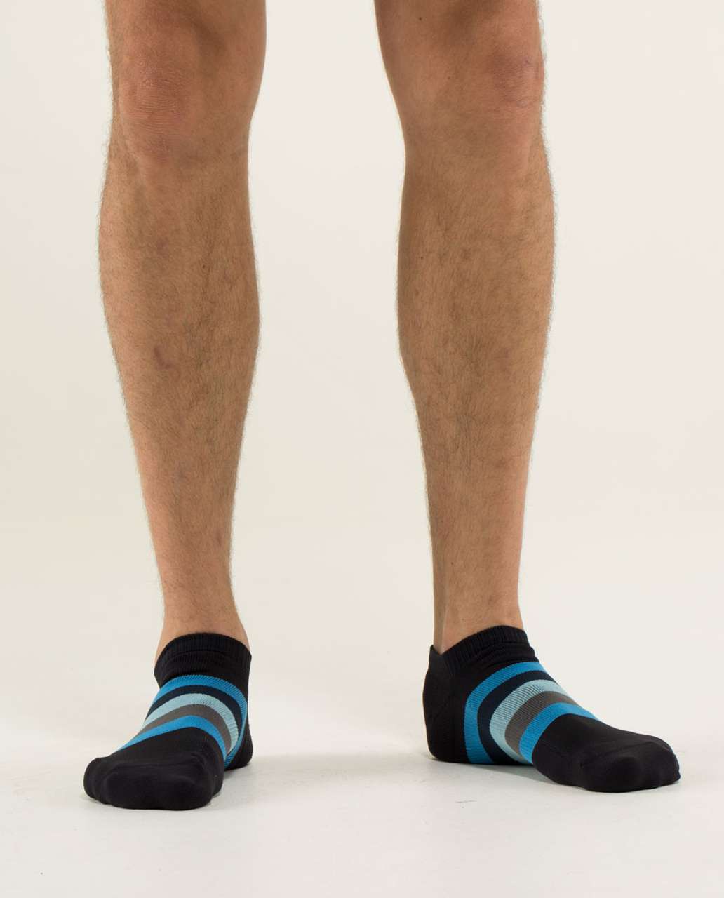 Lululemon Ultimate Low-Pro Run Sock - Black / Cornflower