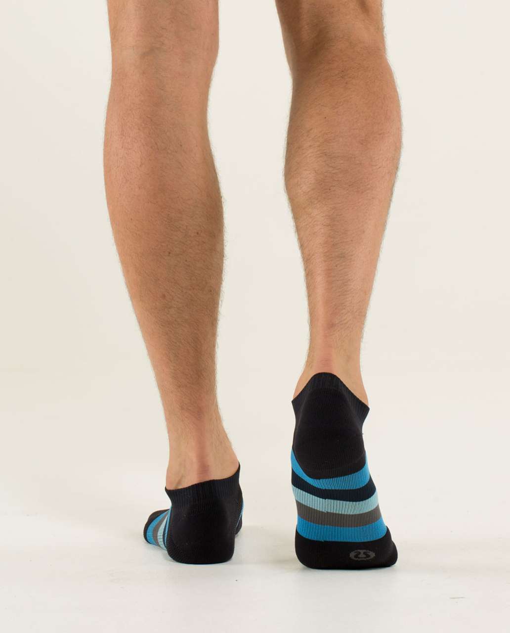 Lululemon Ultimate Low-Pro Run Sock - Black / Cornflower