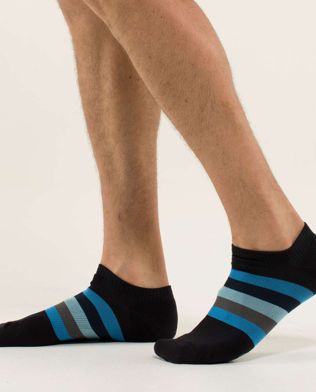 Lululemon Ultimate Low-Pro Run Sock - Black / Cornflower