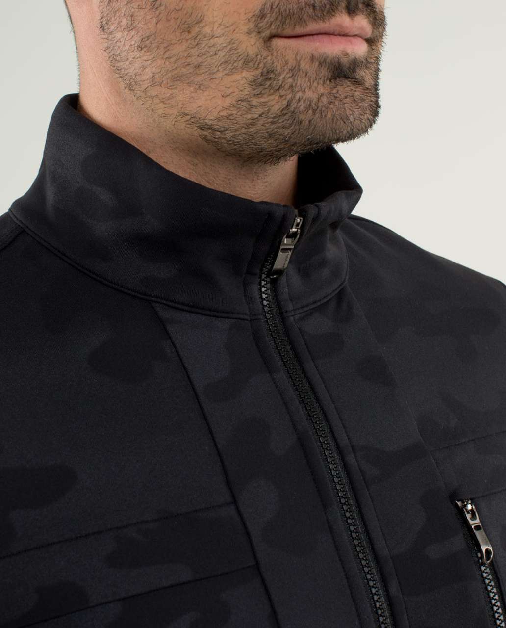 Lululemon Post Gravity Jacket - Lay Low Camo Emboss Black