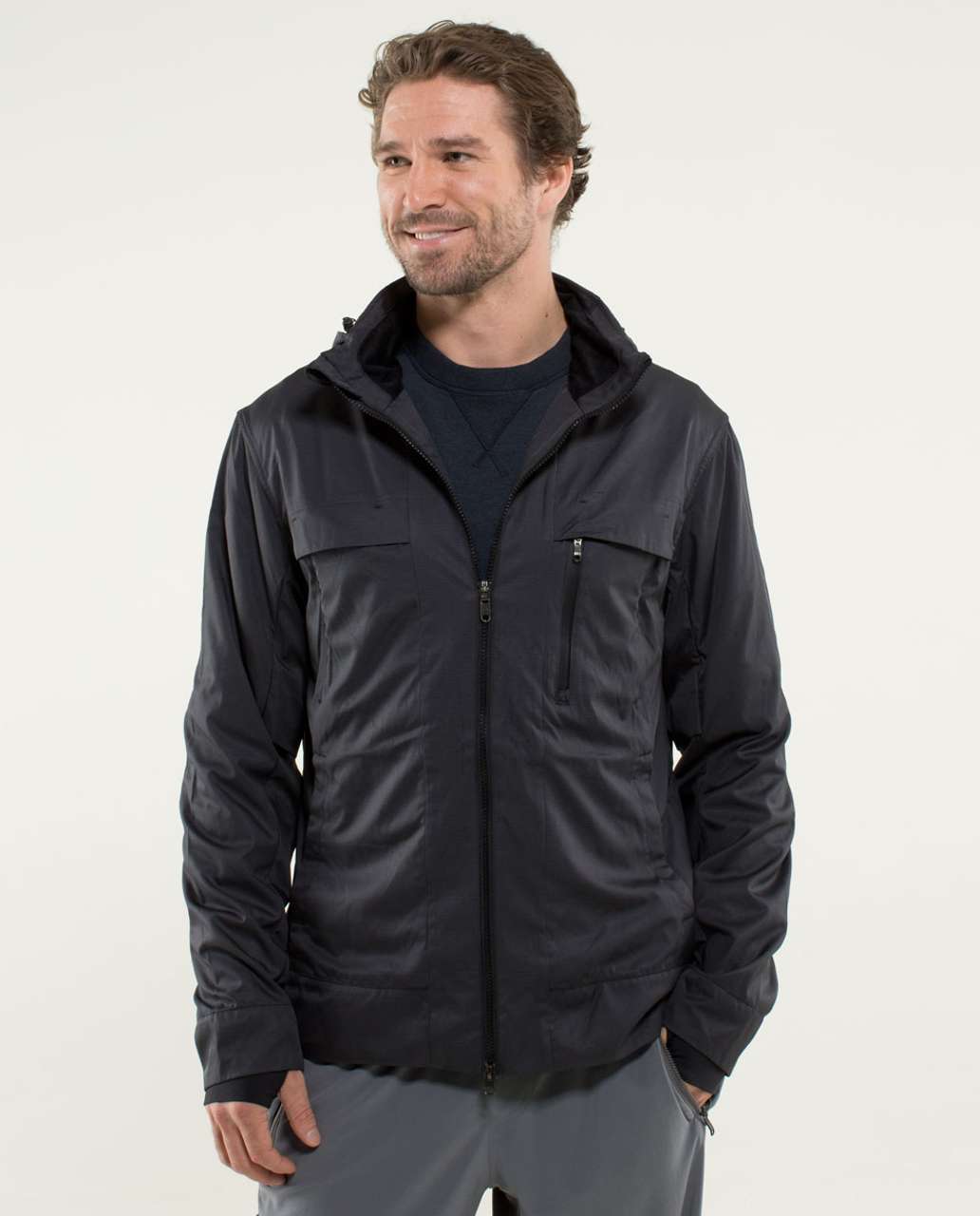 Lululemon Relay Jacket - Houndstooth Twill Black